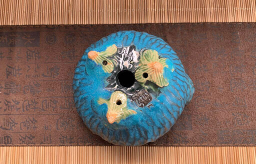 Chậu ếch của nghệ nhân Masashi Nhật Bản sưu tầm - Size W 8.5cm x H 5.5cm